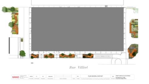 Plan d’ensemble des abords du siège